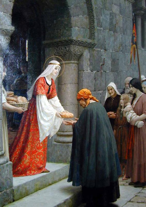 Edmund Blair Leighton The Charity of St Elizabeth of Hungary